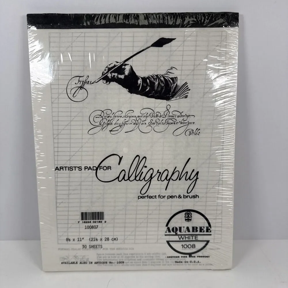 8.5x11 Calligraphy Pad - 30 Sheet Smooth Paper for Beautiful Writing